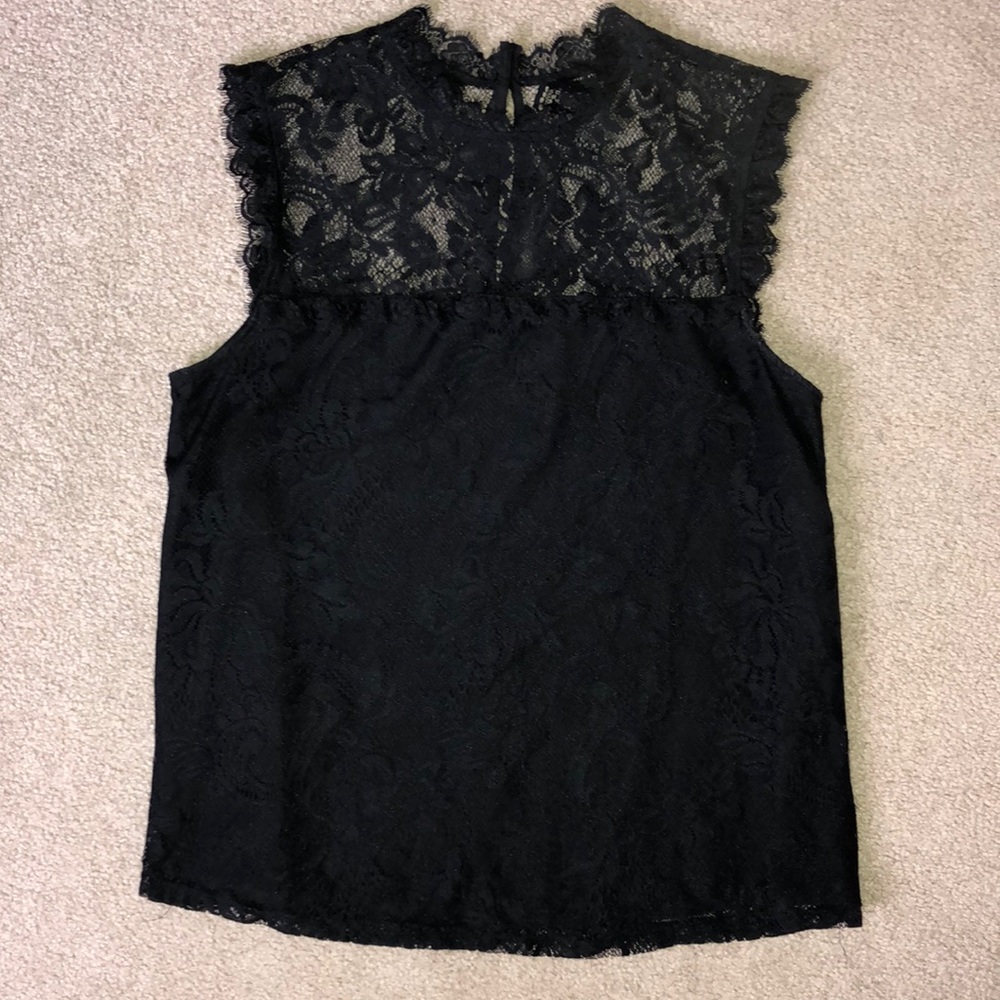 Black lace top